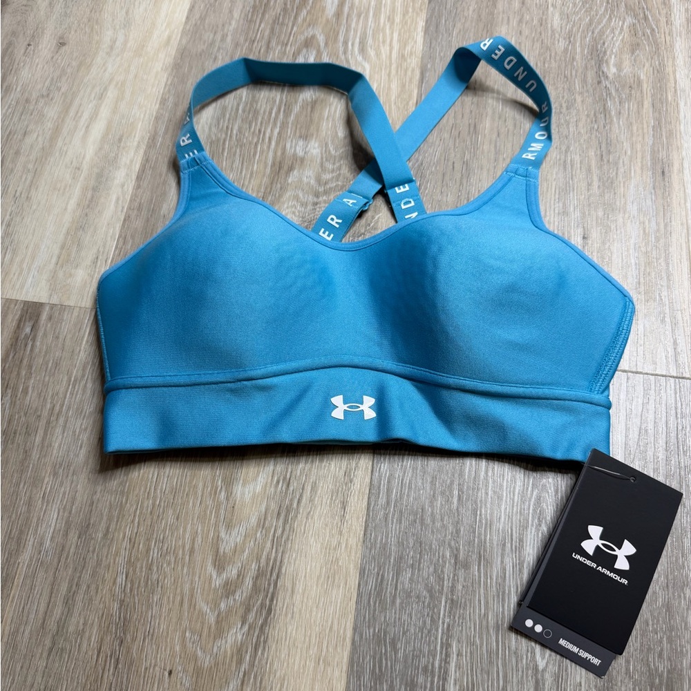 Under Armour Bright Teal Athletic Sports Bra